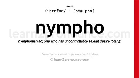 nypmpho|Nympho Definition & Meaning .